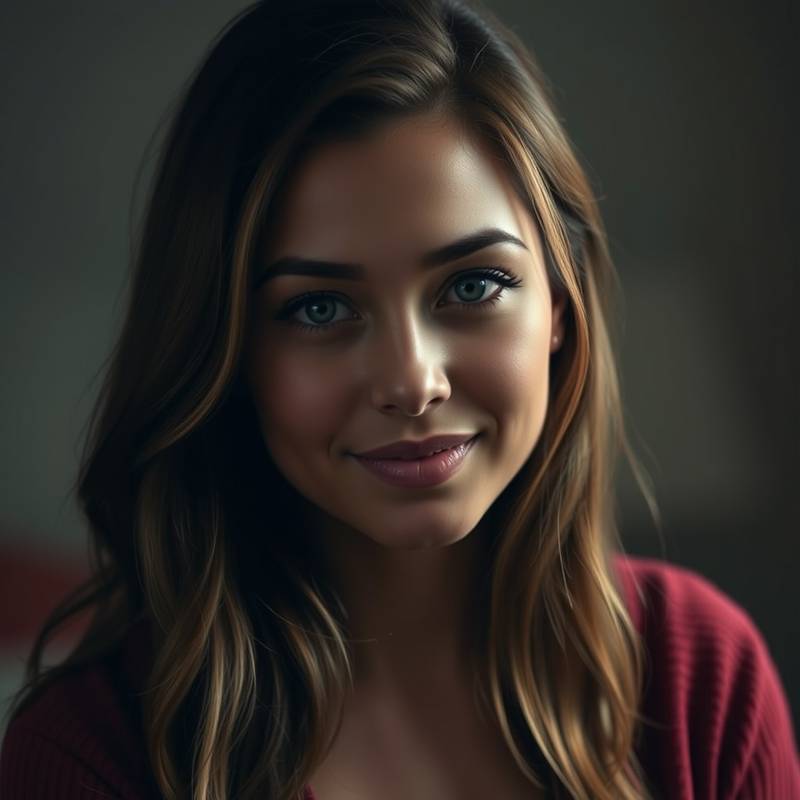 A headshot session in the Intimate Room with soft, flattering lighting.