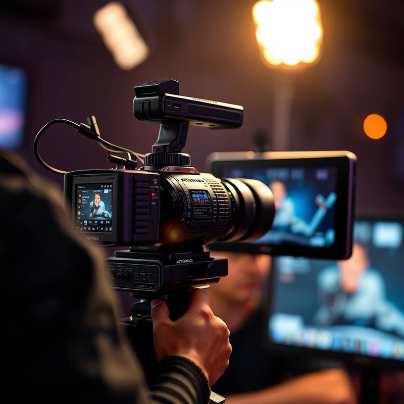 Atomos Ninja V external recorder and monitor.