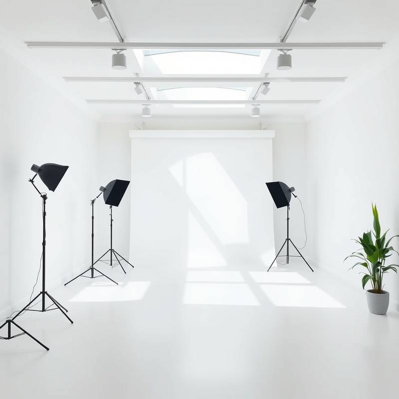 Bright and airy studio space with natural light.