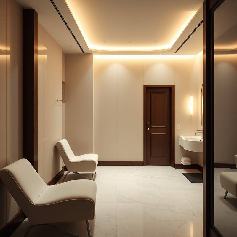 The private changing area within the Intimate Room.