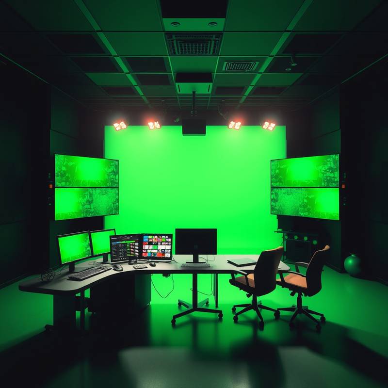 The video monitoring system in the Chroma Key Studio.